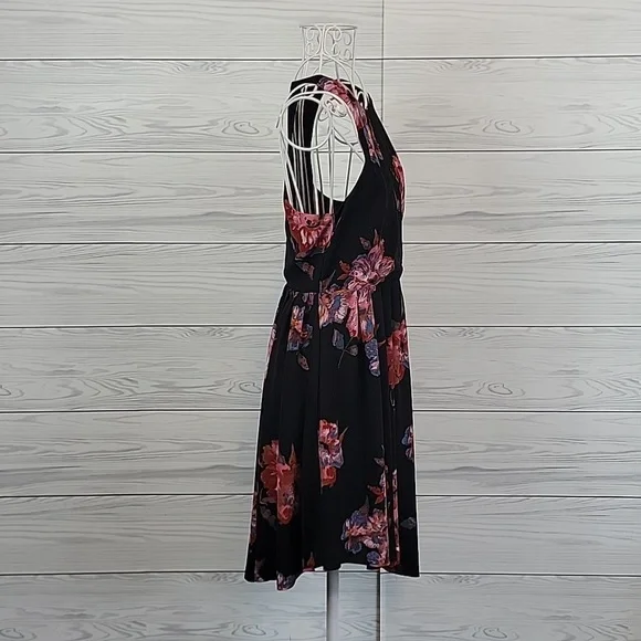 Free People Flutter By Flirty Floral Sleeveless Mini Dress Womens Size 0 - Picture 5 of 14